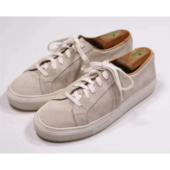 Sid Mashburn Low-Top Lace-Up Beige Suede Sneakers Men's US 7 - Picture 2 of 10
